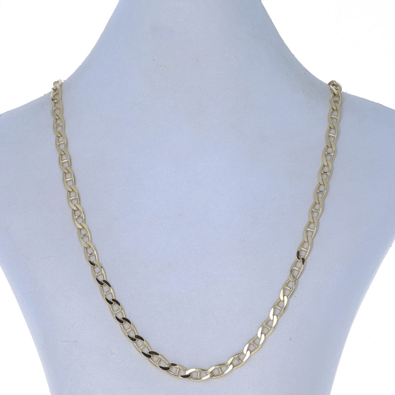 Anchor Chain Necklace - 2.4mm 9ct Yellow Gold | Links Fine Jewellery